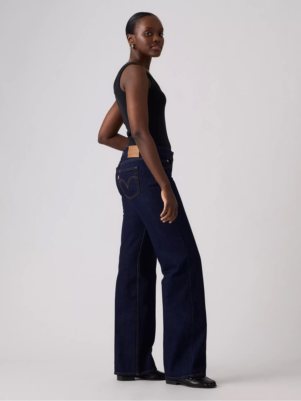 Levi’s Low Loose Women's Jeans Low Rise Wide Straight Leg Blue Dark Wash 30 NWOT